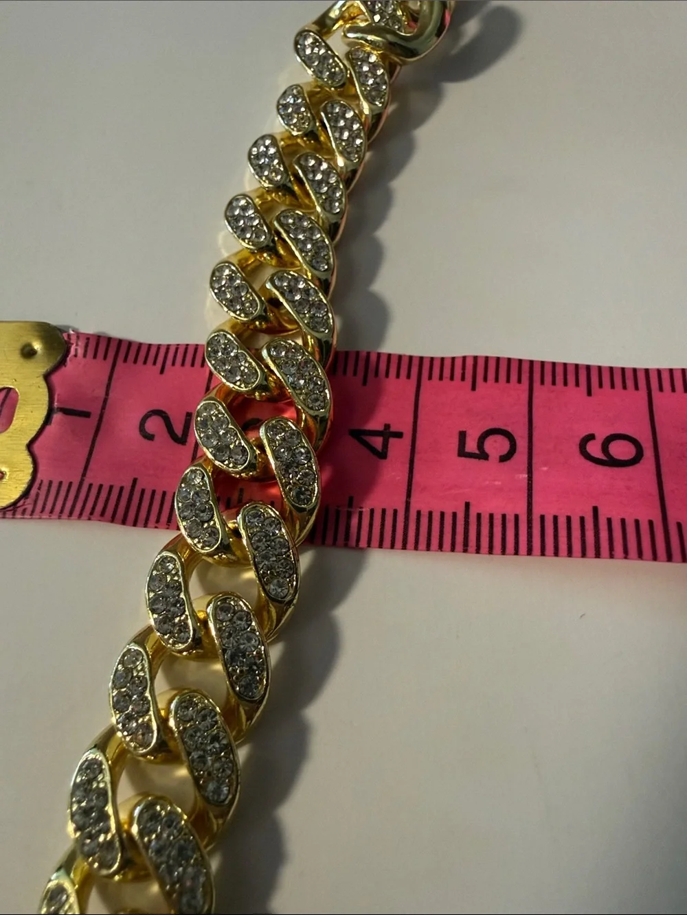 Gold Plated Paved Iced Out Cuban Link Bracelet - Men Accessories